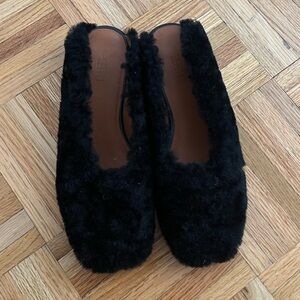 Rosetta Getty Shearling Mules
